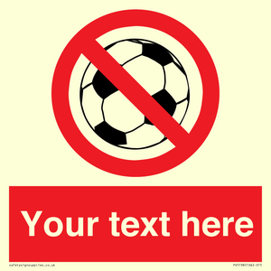 Custom No Ball Games Sign